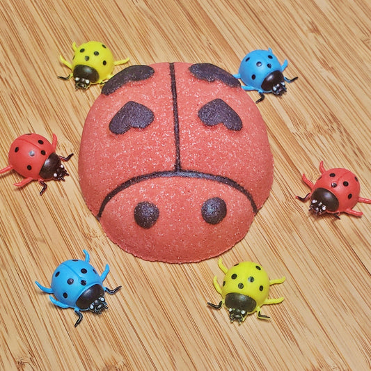 Lady Bug Bath Bomb with 1 Surprise Toy Inside