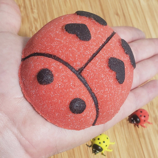 Lady Bug Bath Bomb with 1 Surprise Toy Inside
