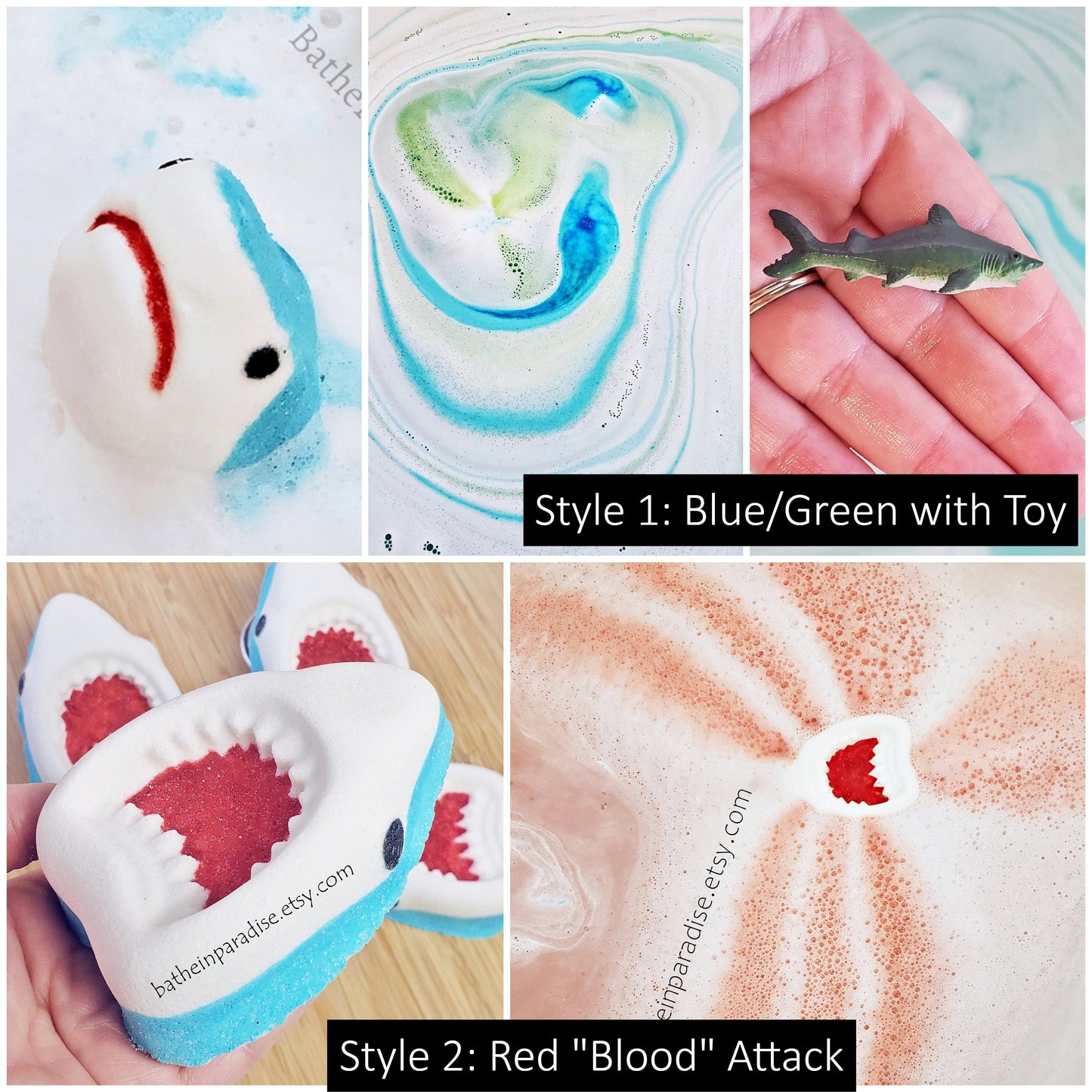 Shark Bath Bomb (1) | Jaws Attack | Surprise Toy Inside Optional | Shark Week