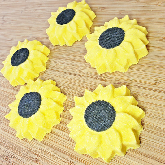 Sunflower Bath Bomb Bath Fizzy Wildflower Gifts for Her