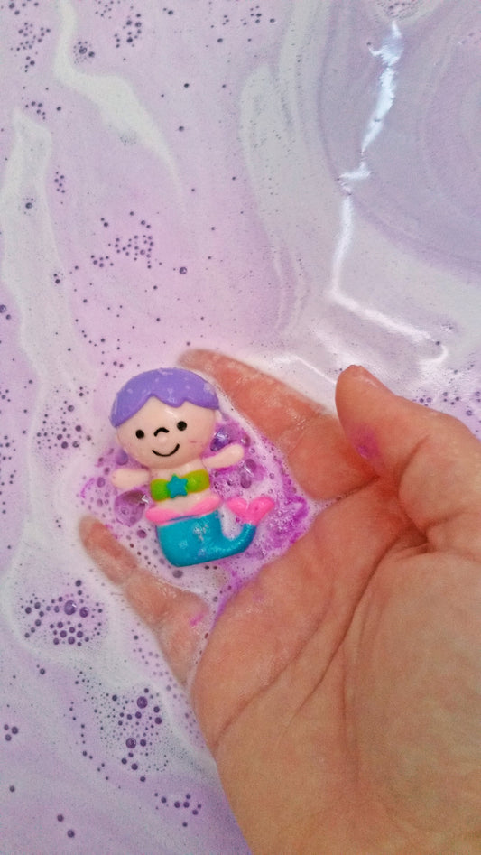 Mermaid Toy Bath Bomb (1) | New | Bath Bombs with Surprise Toys Inside | Bath Bombs for Girls