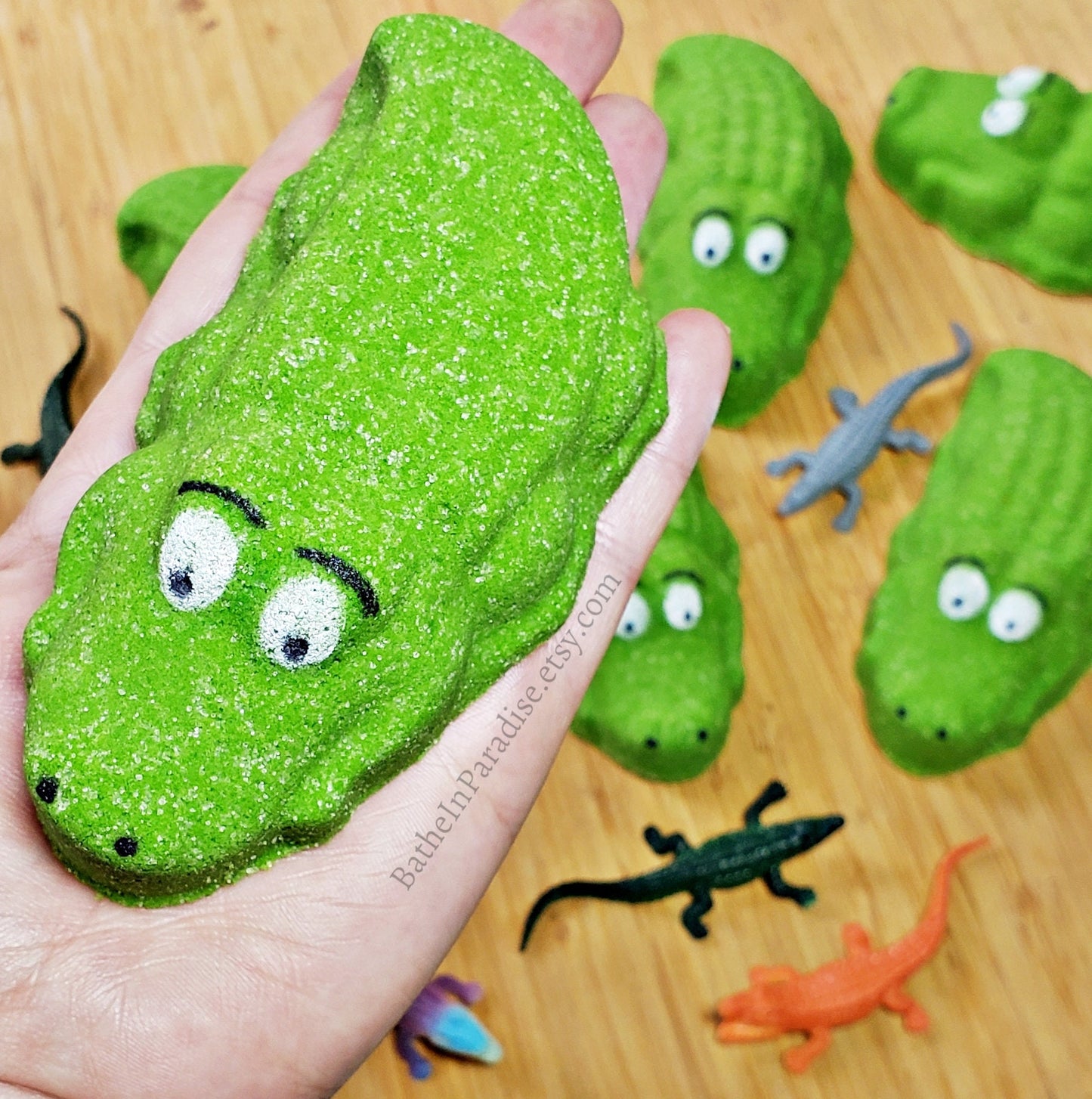 Gator Toy Bath Bomb (1) with Surprise Toy Inside | Crocodile Alligator | Bath Bombs for Kids Children