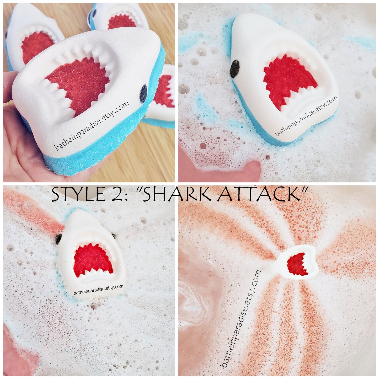 Shark Bath Bomb (1) | Jaws Attack | Surprise Toy Inside Optional | Shark Week