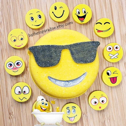 Emoji Eraser Inside Bath Bomb | Bath Bombs For Kids | Stocking Stuffer Christmas Gifts