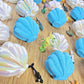 SEA ANIMAL BATH BOMB Surprise Seashell Bath Bomb | Toy Inside, White Shell Case Outside