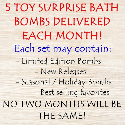 Bath Bombs with Surprise Toys Inside | Monthly Subscription Boxes | Choose Your Duration