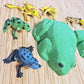 Froggy Shaped Surprise Toy Inside Bath Bombs | 3 or 4 oz Available | Frog Tadpole Toad | 3x2.5x1 inch | Kids Children's Fizzy