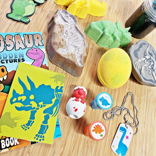 Dino Gift Set! 13 Pieces + Bag = 14 Piece Set | Dinosaur Gift Set for Kids | Free Shipping