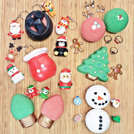 Christmas Bath Bombs with Surprise Toys  Inside | Gifts | Stocking Stuffers | For Kids and Adults | Xmas